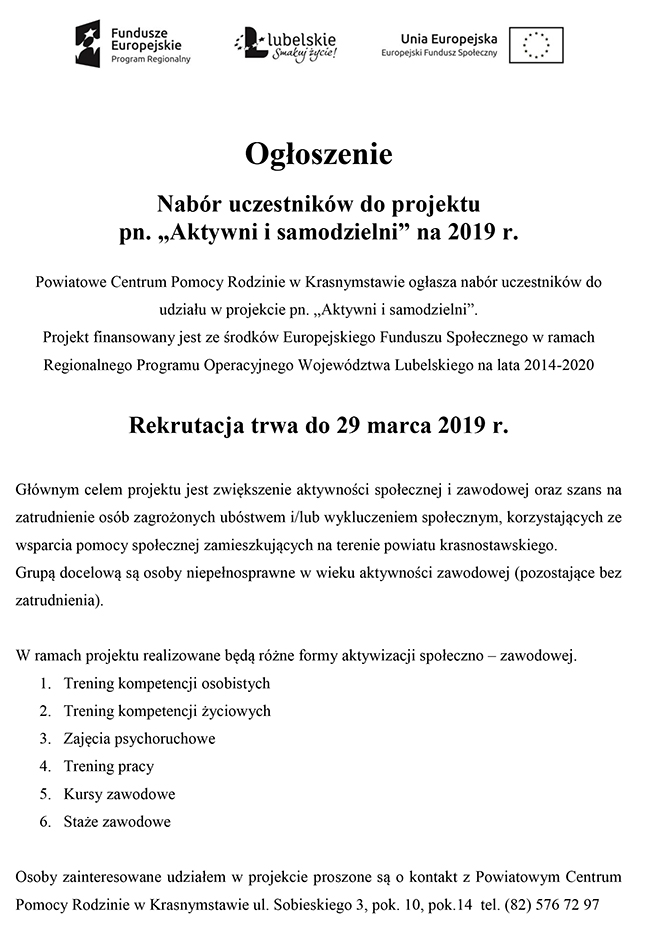 nabor aktywni samodzielni 2019